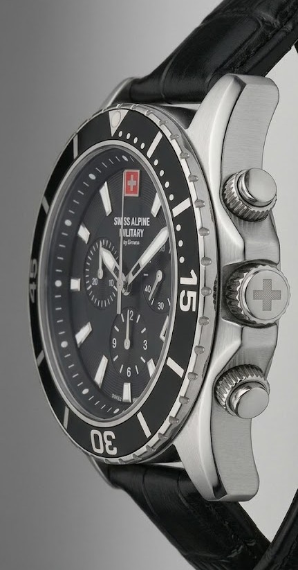Cronógrafo Cuarzo NAUTILUS, Caja Acero, 44mm., Esfera negra - Imagen 2