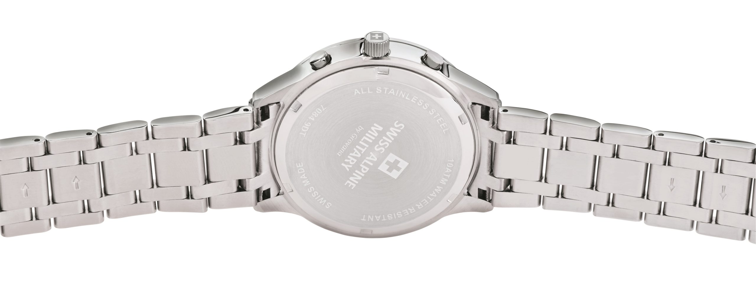 Cronógrafo Cuarzo SKYMASTER, Caja Acero, 43mm., Esfera blanca, Pulsera de Acero - Imagen 2