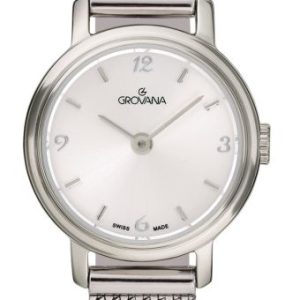 RELOJ DE MUJER GROVANA, 22 mm, Esfera plateada, MAYFAIR