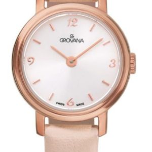 RELOJ DE MUJER GROVANA, 22 mm, Esfera plateada, MAYFAIR