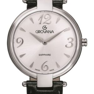 RELOJ DE MUJER GROVANA, 33 mm, Esfera plateada, FLORENCE