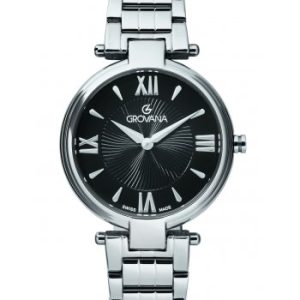 RELOJ DE MUJER GROVANA, 33 mm, Esfera negra, FLORENCE